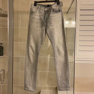 7 For All Mankind Grey Slim Pants